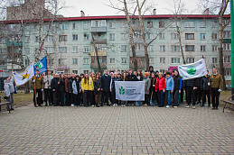 Марафон добрых дел: молодёжь Бийска объединяет усилия для благоустройства города.